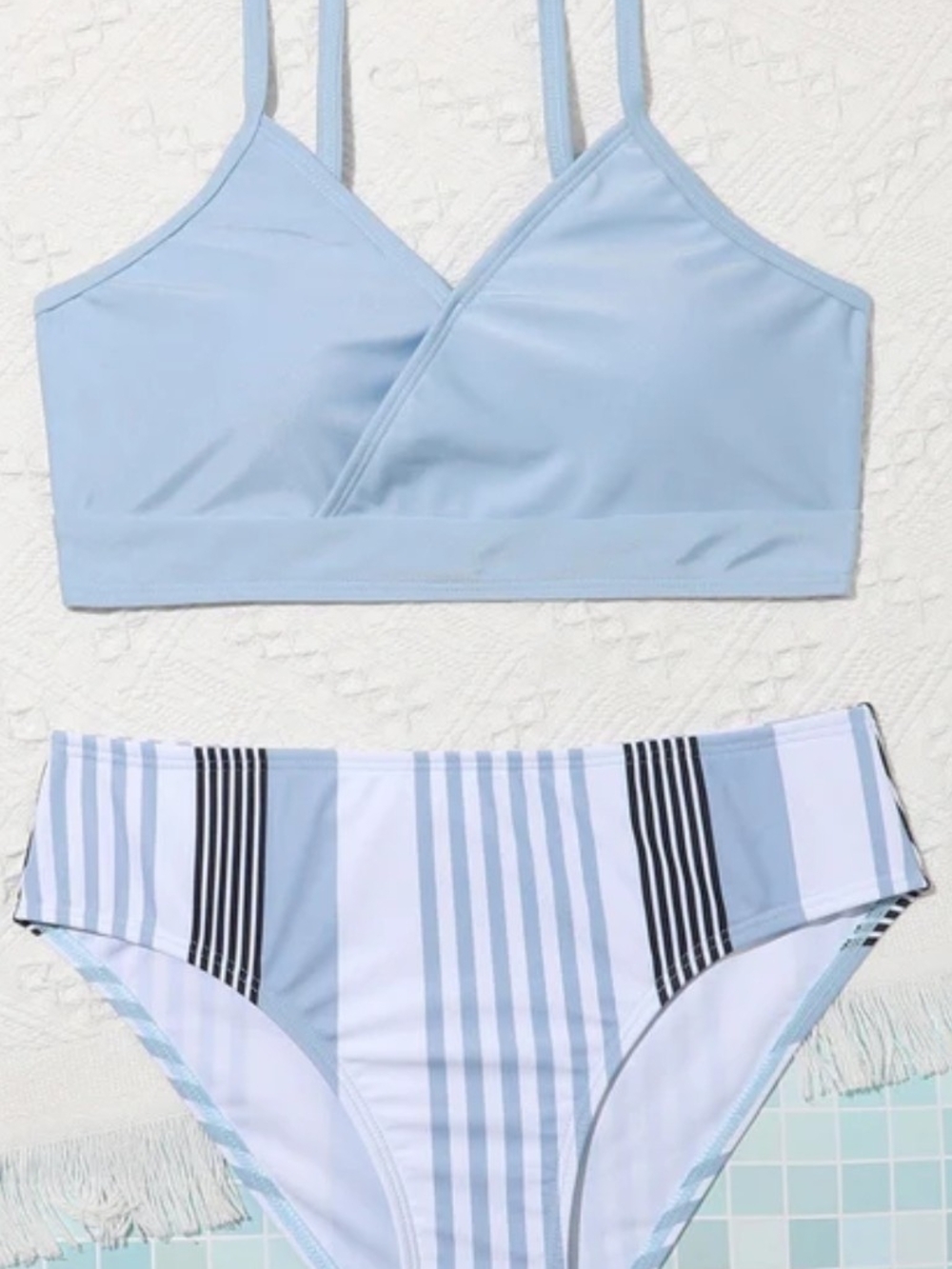 Light Blue Girls' Two-Piece Swim - Brand NEW NEVER WORN